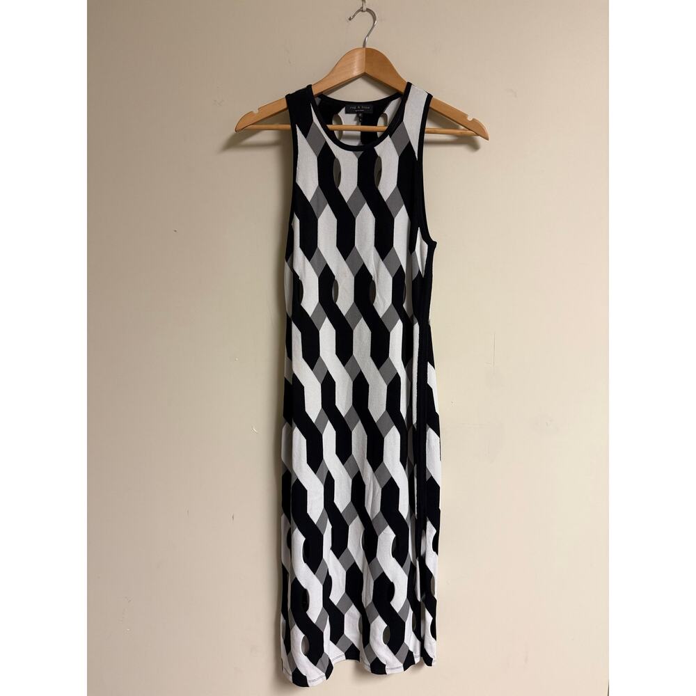 Rag & Bone New York Geometric Knit Maxi Dress